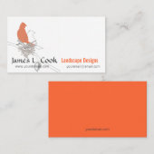 イベントプランナーのコンサルタントを美化しているネスティング鳥 名刺 (正面/裏面)