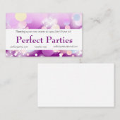 イベントプランナーのパーティーのプランナーの名刺 名刺 (正面/裏面)