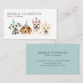 イベントプランナーのパーティー犬 名刺 (正面/裏面)