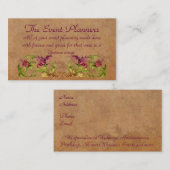 イベントプランナーのプロフィールカード 名刺 (正面/裏面)