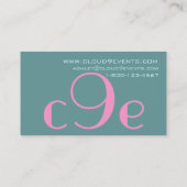 イベントプランナーのモノグラムのロゴの名刺 名刺 (裏面)