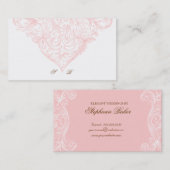 イベントプランナーの春のピンクを結婚するヴィンテージ 名刺 (正面/裏面)