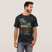 イベントプランナーの時給 レトロな職種名 Tシャツ (正面フル)