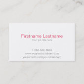 イベントプランナーの白黒ストライプな名刺 名刺 (裏面)