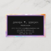 イベントプランナーインフルエンサーBlogger Holographic 名刺 (裏面)