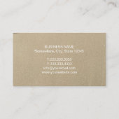 イベントプランナーエレガントビーチハイビスカスレッドフローラ 名刺 (裏面)