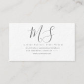 イベントプランナーエレガントフローラフローリスト 名刺 (裏面)