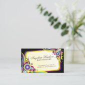 イベントプランナーカラフルグラフィックデザインカード 名刺 (スタンド正面)