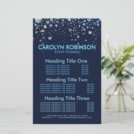 イベントプランナーサービスと価格 (スタンド正面)