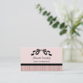 イベントプランナーシックパリジャンピンクピンスクリペスボウ 名刺 (スタンド正面)