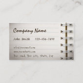 イベントプランナーシンプルノートプロフェッショナル 名刺 (裏面)