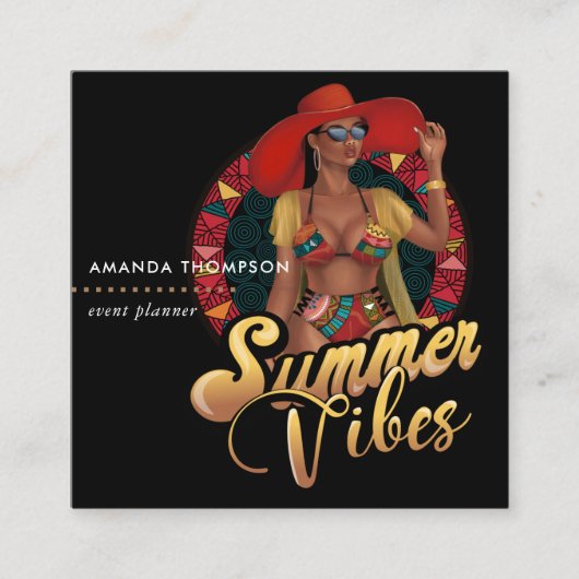 イベントプランナースクエアビジネスカード スクエア名刺 (正面)