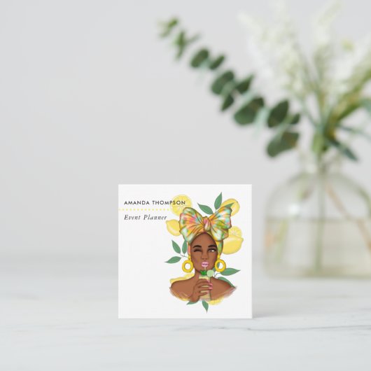 イベントプランナースクエアビジネスカード スクエア名刺 (スタンド正面)