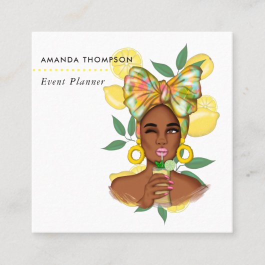 イベントプランナースクエアビジネスカード スクエア名刺 (正面)