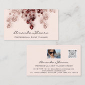 イベントプランナーソファQrCodeフォトロゴ赤面 名刺 (正面/裏面)