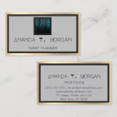 イベントプランナーダンス結婚のブロガーモダンドリップ 名刺 (正面/裏面)