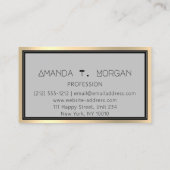 イベントプランナーダンス結婚のブロガーモダンドリップ 名刺 (裏面)