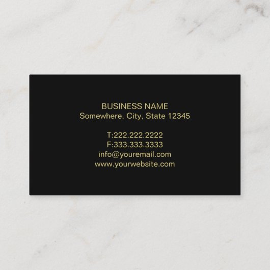 イベントプランナーハワイアンパイナップルモダンストライプ 名刺 (裏面)