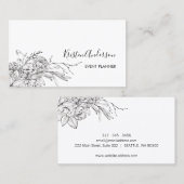 イベントプランナーハンド描画フローラ 名刺 (正面/裏面)