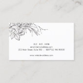 イベントプランナーハンド描画フローラ 名刺 (裏面)