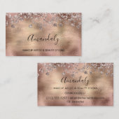 イベントプランナーバラバラ金ゴールドガラス 名刺 (正面/裏面)