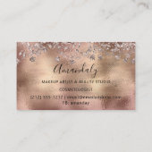 イベントプランナーバラバラ金ゴールドガラス 名刺 (裏面)