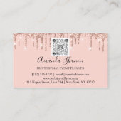 イベントプランナーバラフラワーズドリップQRCODEロゴ 名刺 (裏面)