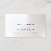 イベントプランナーバラ金ゴールドエレガントミニマリストシック 名刺 (裏面)