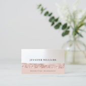 イベントプランナーバラ金ゴールドエレガントミニマリストシック 名刺 (スタンド正面)