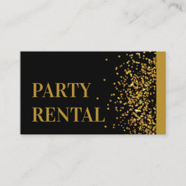 イベントプランナーパーティーレンタル食器金ゴールドグリッター 名刺