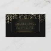 イベントプランナーフィルムメーカースパークル白黒額縁 名刺 (正面)