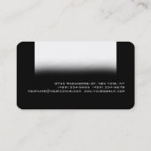 イベントプランナーブラックグレーホワイトトレンド名刺 名刺 (裏面)