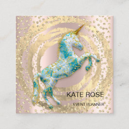 イベントプランナーミュージックメディアブルーユニコーンサークル スクエア名刺