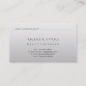 イベントプランナーメイクアップアーティスト金ゴールドハミングバード 予約カード (裏面)