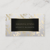 イベントプランナーメイクアップアーティスト金ゴールドハミングバード 予約カード (正面)