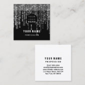 イベントプランナーユニークユニークアイアッシュロゴVIP スクエア名刺 (正面/裏面)