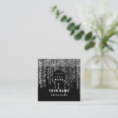 イベントプランナーユニークユニークアイアッシュロゴVIP スクエア名刺 (スタンド正面)