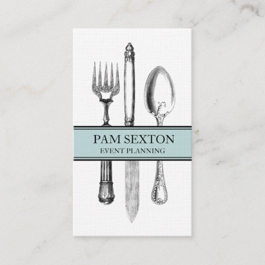 イベントプランナーリネン名刺 名刺 (正面)