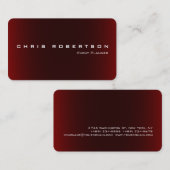 イベントプランナーレッド魅力的なトレンディー名刺 名刺 (正面/裏面)