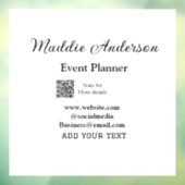 イベントプランナー名を追加 QRコード 詳細ウェブサイトを入力 ウィンドウサイン (シート3)