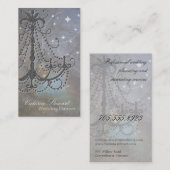 イベントプランナー名結婚刺シャンデリア 名刺 (正面/裏面)