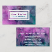 イベントプランナー水彩カスタム名刺 名刺 (正面/裏面)