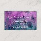 イベントプランナー水彩カスタム名刺 名刺 (裏面)