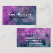 イベントプランナー水彩カスタム名刺 名刺 (正面/裏面)
