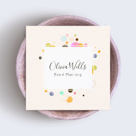 イベントプランナー紙吹雪 スクエア名刺