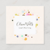 イベントプランナー紙吹雪 スクエア名刺 (正面)