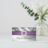 イベントプランナー結婚宝石紫銀 名刺 (スタンド正面)