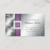イベントプランナー結婚宝石紫銀 名刺 (裏面)