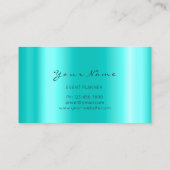 イベントプランナー美しいブロガーMint金ゴールドフローラ 名刺 (裏面)