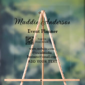 イベントプランナー追加名Q Rコード詳細webサイトem アクリルサイン (ニュートラル)